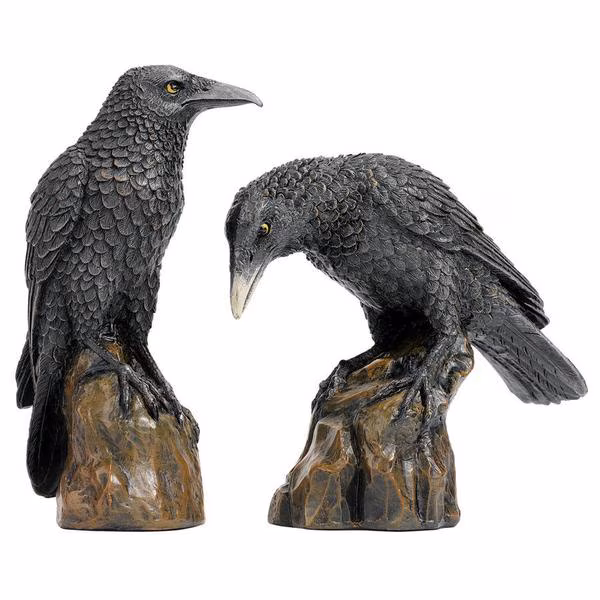 Mystic Night Raven Statues